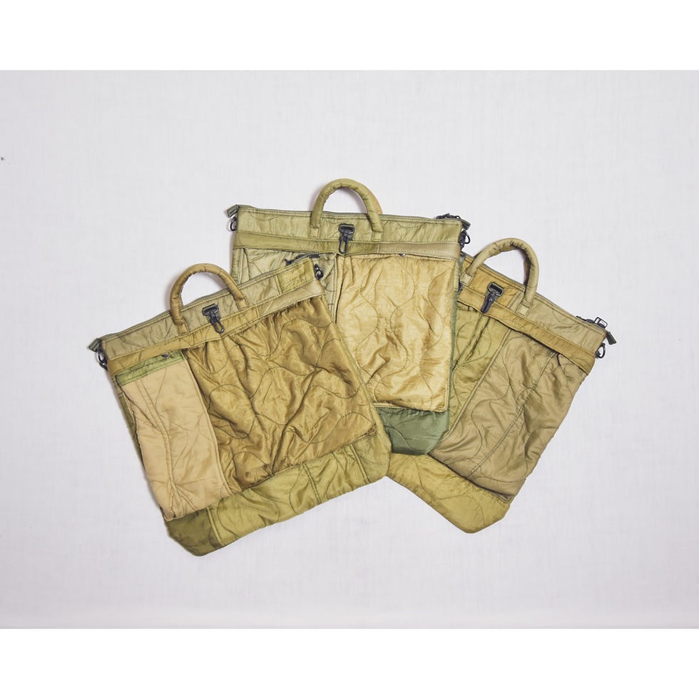 サムネイル： [MADE IN OCCUPIED JAPAN] / HELMET BAG (U.S QUILT LINER)　メイドインオキュパイドジャパン / ヘルメットバ