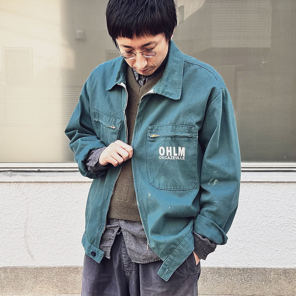 サムネイル： GERMANY VINTAGE / Work Zip blouson  　ドイツ / ワークジップブルゾン