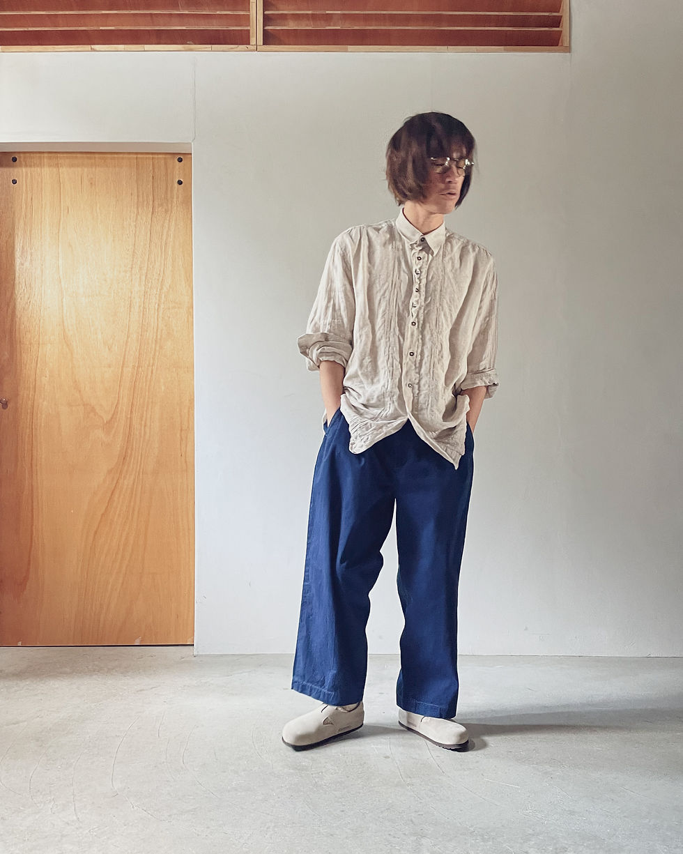 サムネイル： "琉球藍染" [Polo by Ralph Lauren] U.S.A VINTAGE / Classic chino pants "Ryukyu indigo