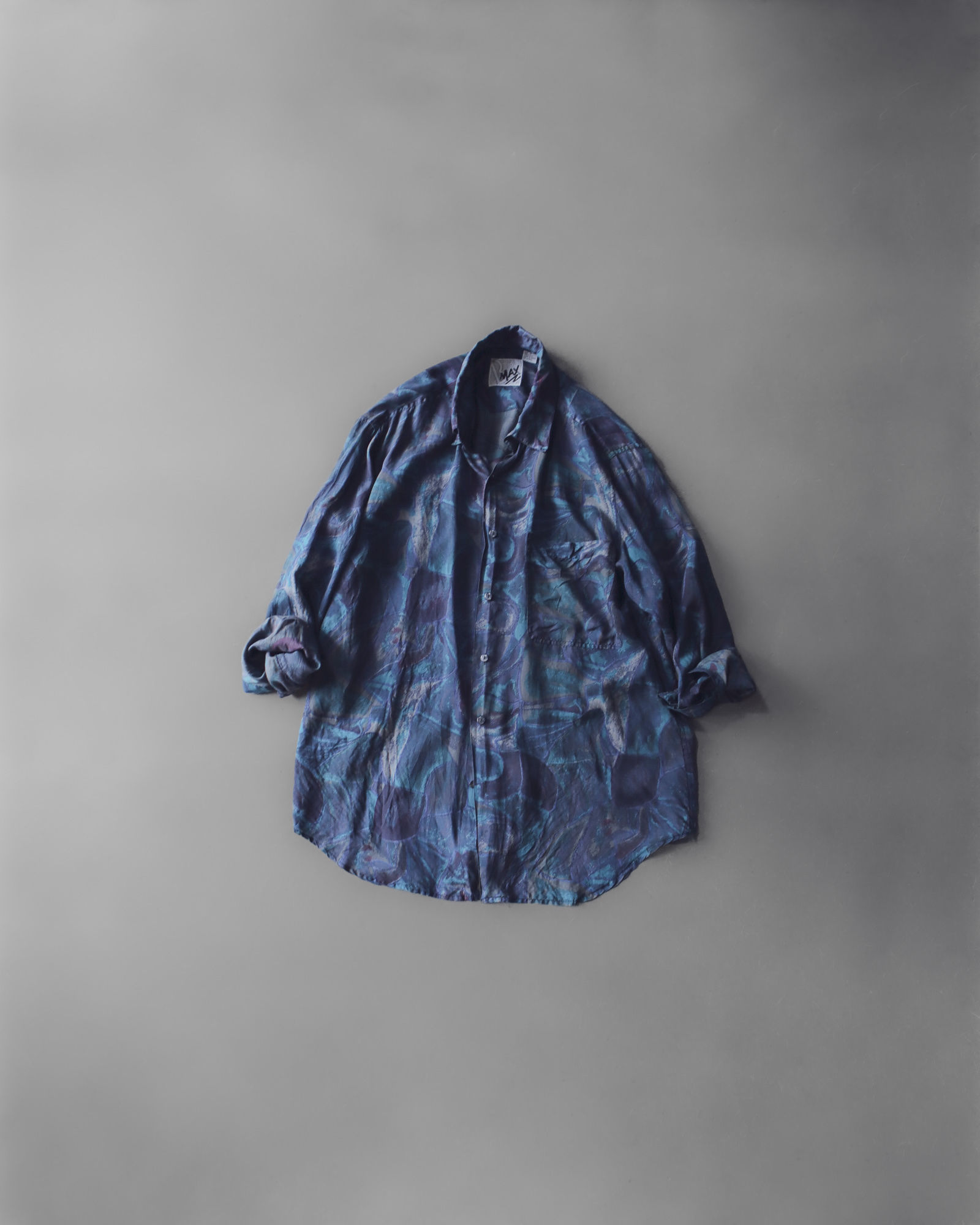 EUROPE Regular-collar shirt Silk 100 / ヨーロッパ レギュラーカラーシルクシャツ E-183