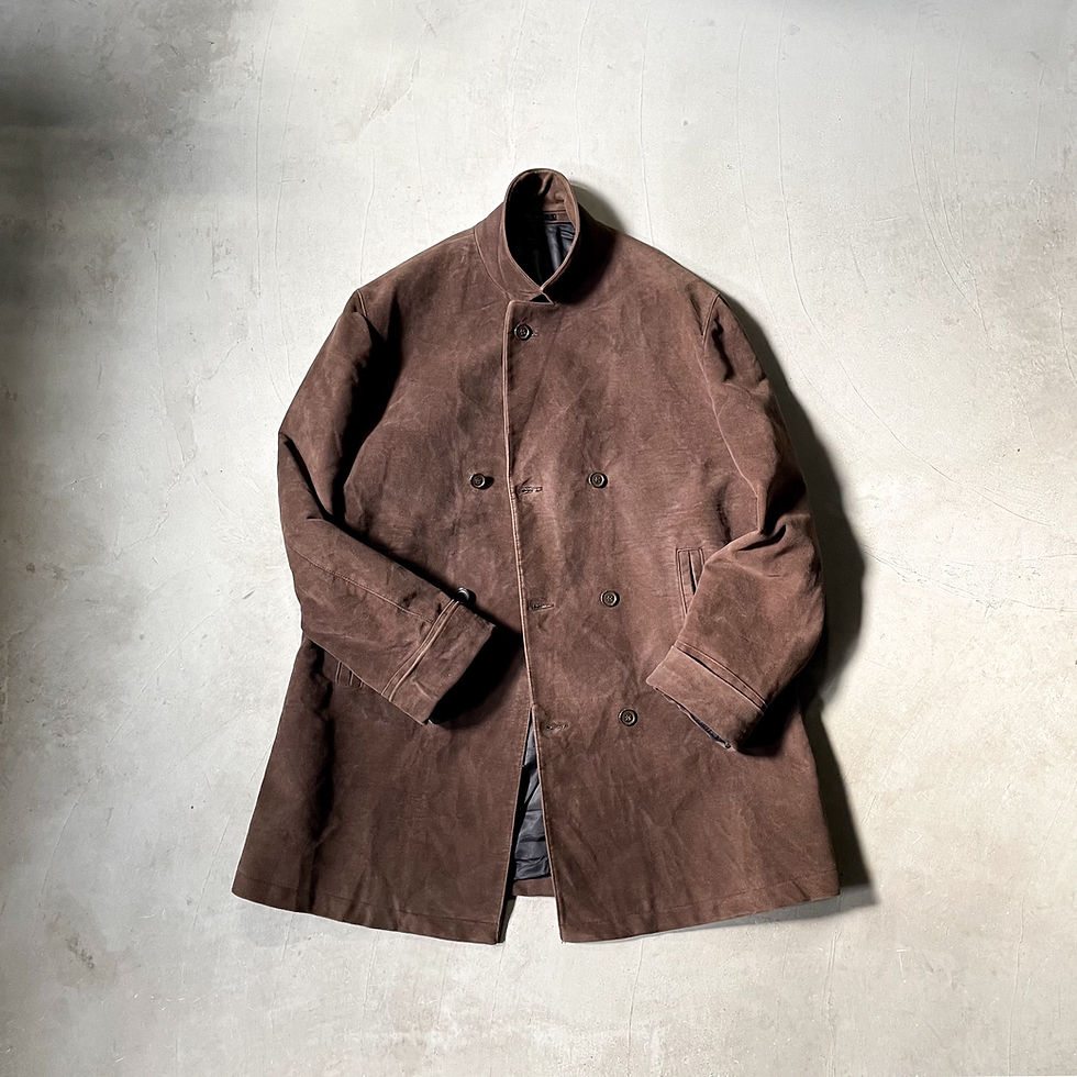 サムネイル： ITALIA VINTAGE / Cotton suede half coat　イタリア / コットンスエードハーフコート　