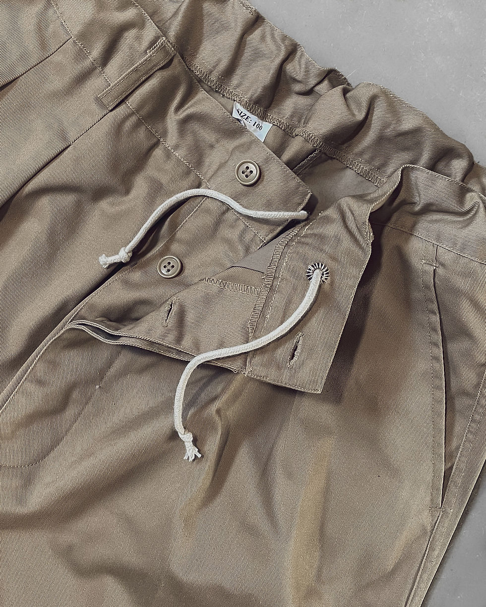 サムネイル： FRANCE  Easy bermuda pants [Dead stock,Remake] / フランス ショートパンツ　E-158