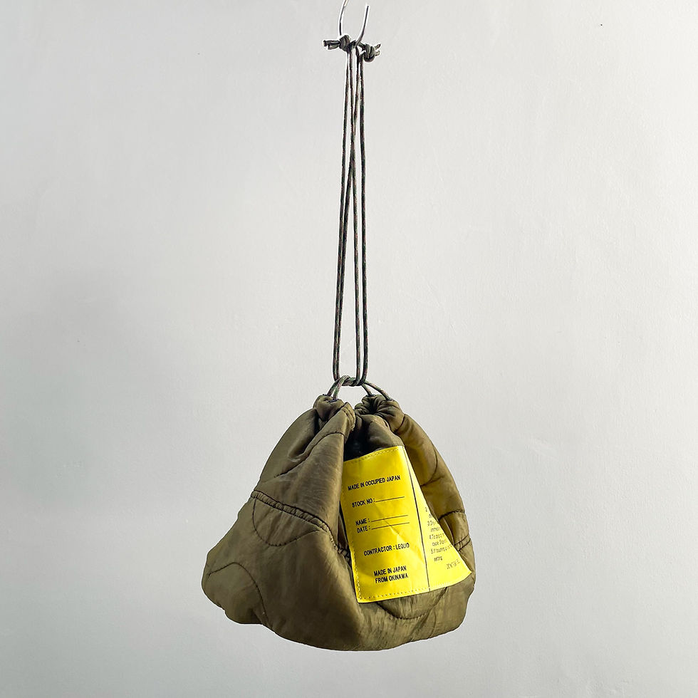サムネイル： [MADE IN OCCUPIED JAPAN]/PERSONAL EFFECTS BAG (U.S QUILT LINER) メイドインオキュパイドジャパン
