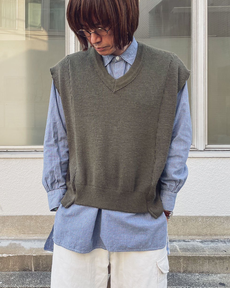 サムネイル： FRANCE 1980s~ / Command sweater vest : Remake　フランス軍 / コマンドセーターベスト : リメイク
