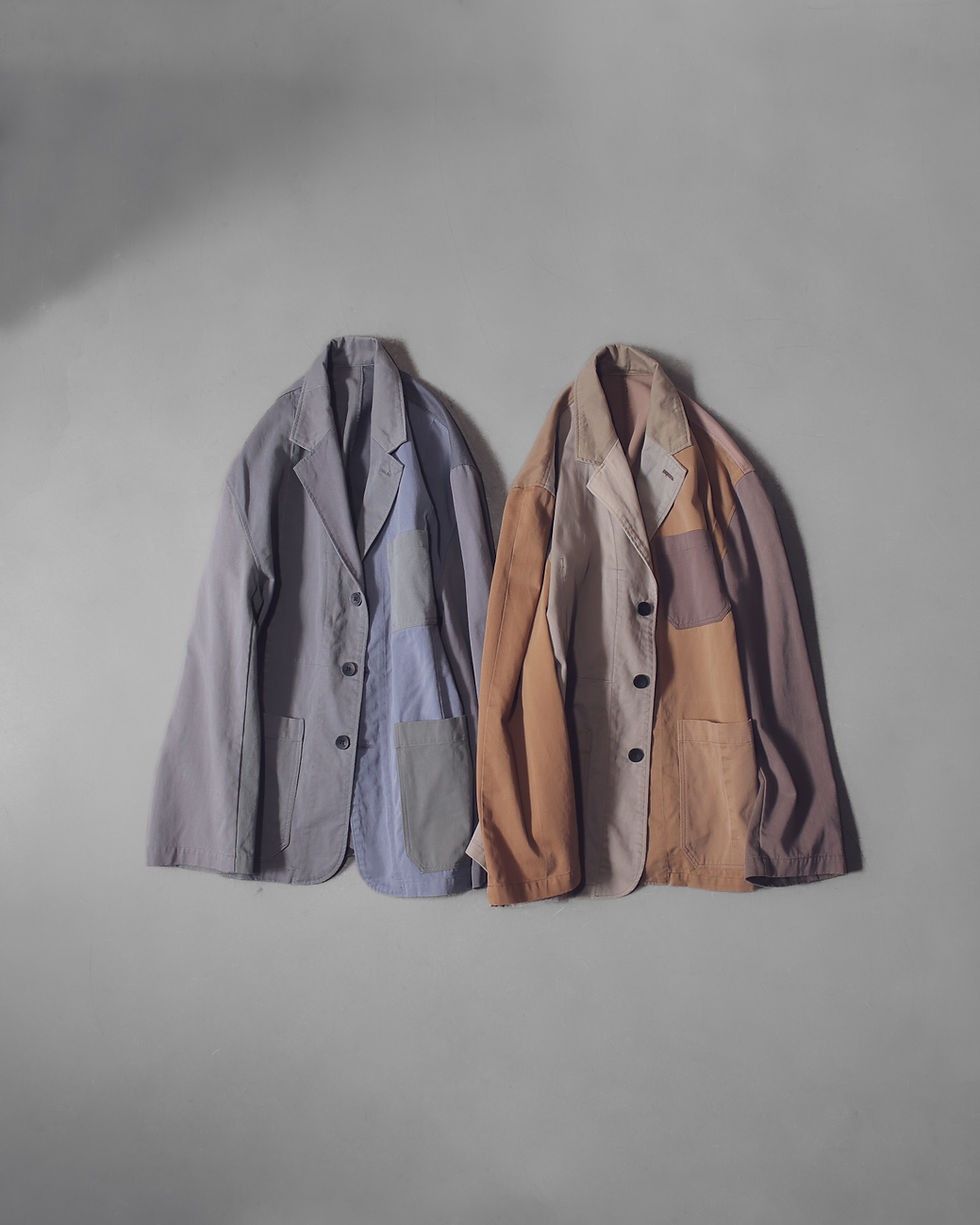 サムネイル： Patchwork jacket : Ralph Lauren Chino fabric / パッチワークジャケット ラルフローレンチノ　E-30