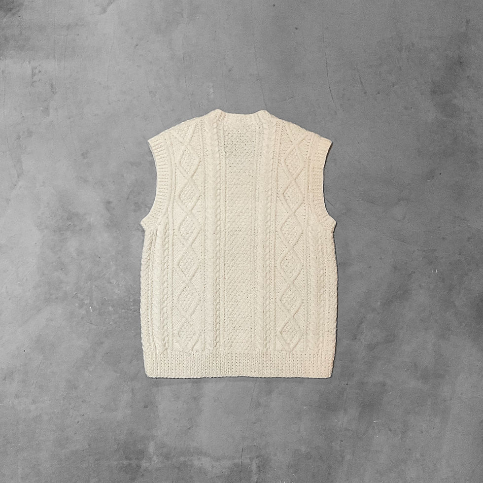 サムネイル： EURO VINTAGE / Fisherman sweater vest　ユーロ / フィッシャーマンセーター
