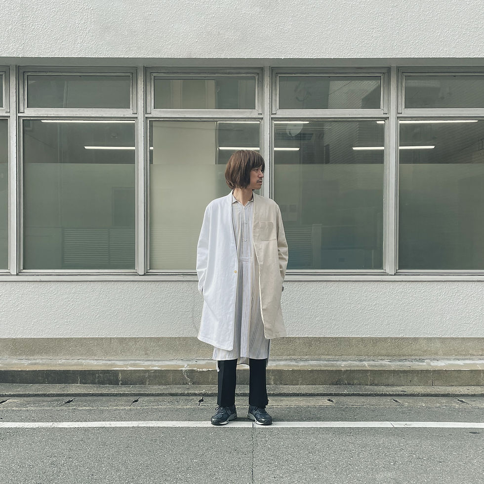 サムネイル： 【VINTAGE UPDATE SERIES】Remake / Atelier coat (Crazy pattern)　アトリエコート(クレイジーパターン)