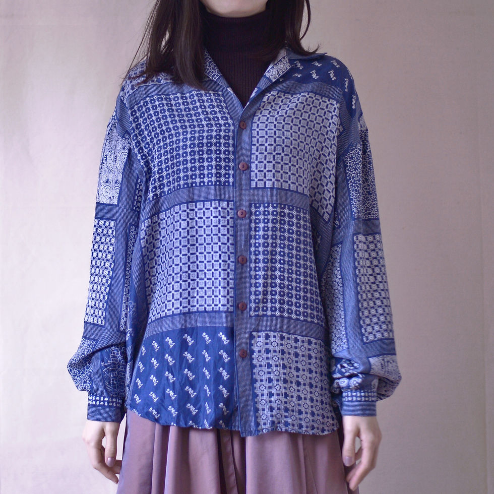 サムネイル： EURO vintage / Washable silk shirts -5-