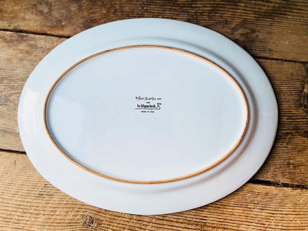 Miniature : Italian Ceramic Platter by Elizabeth Barrett Roche