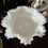 Thumbnail: Vintage Fenton Silver Crest Milk Glass Pedestal Bowl