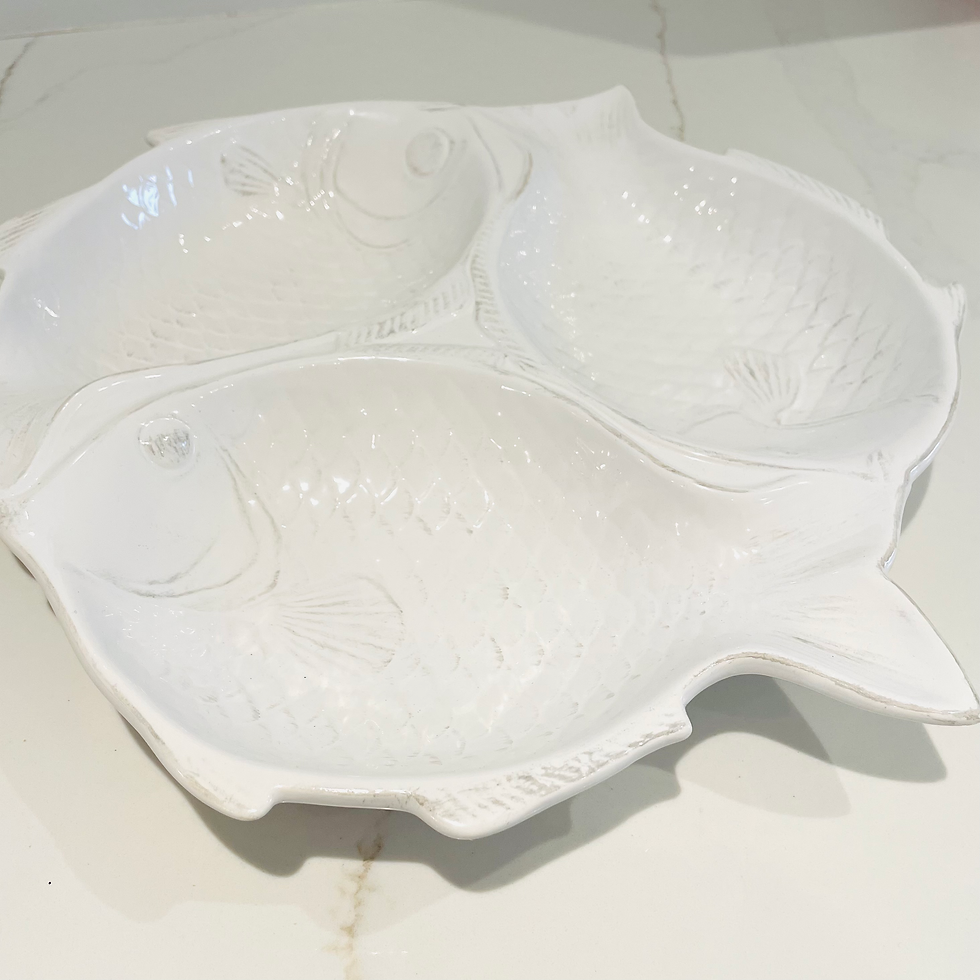 Miniature : Fishy Stoneware Serving Platter