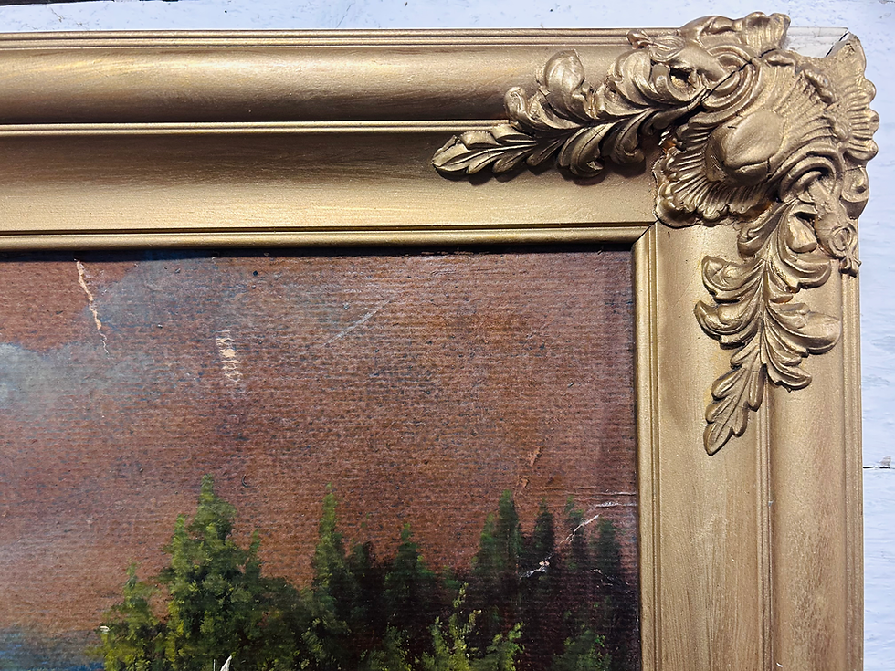 Thumbnail: European Romanticism - Antique Oil on Board