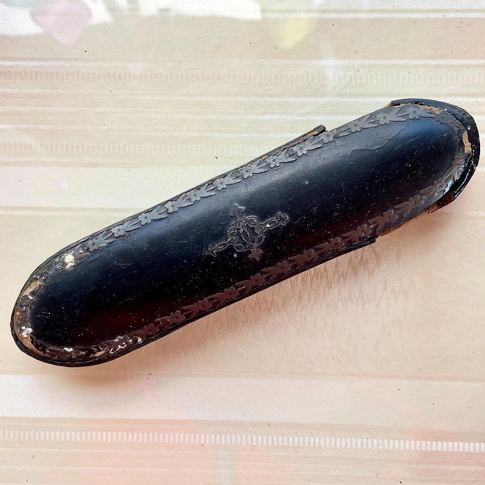 Miniature : Antique Early 19th Century Glasses Case 