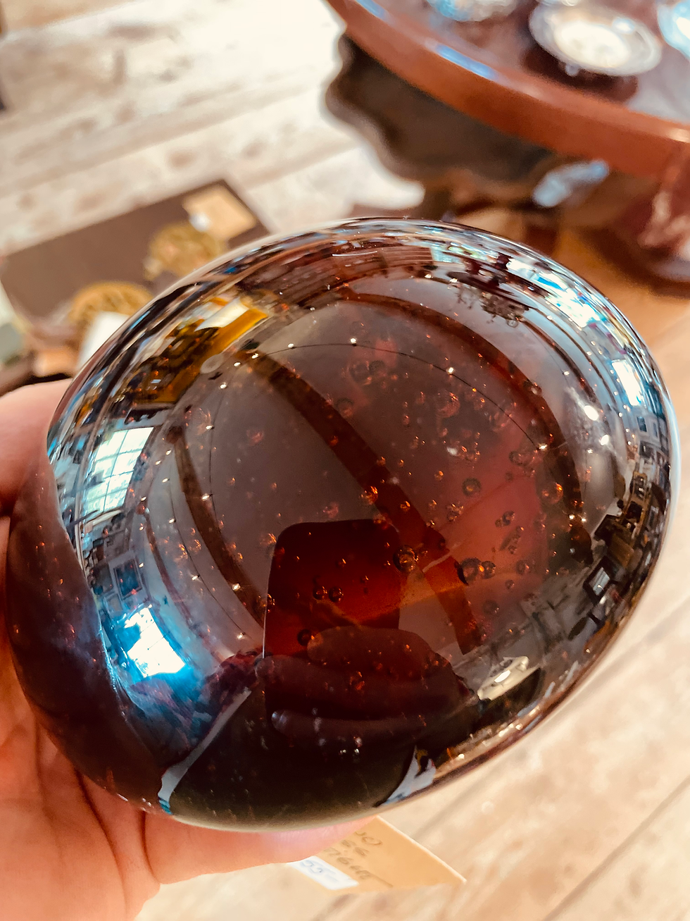Miniature : Murano Bubble Glass Paperweight