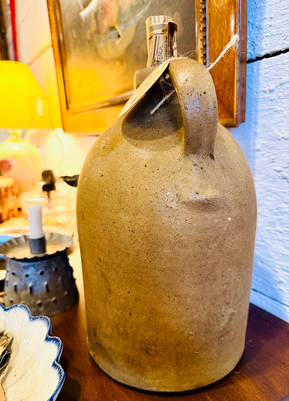 Thumbnail: Early Canadian Stoneware Jug, c. 1850–1880