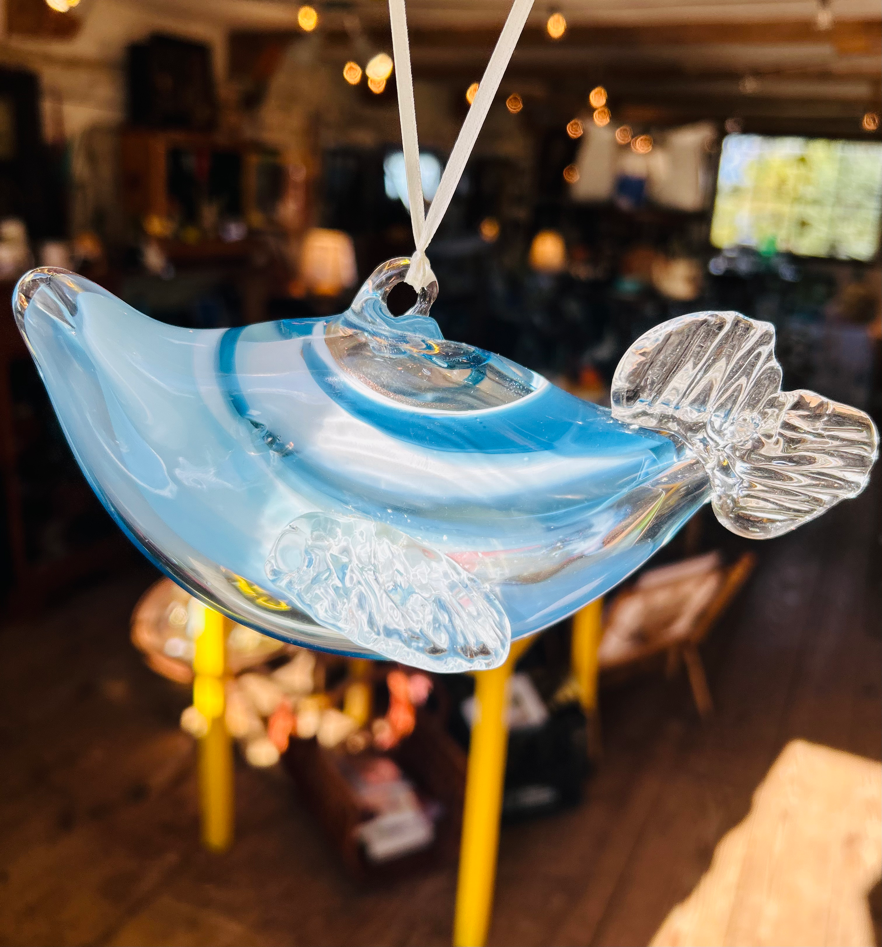 Art Glass Dolphin Suncatcher 🐬 