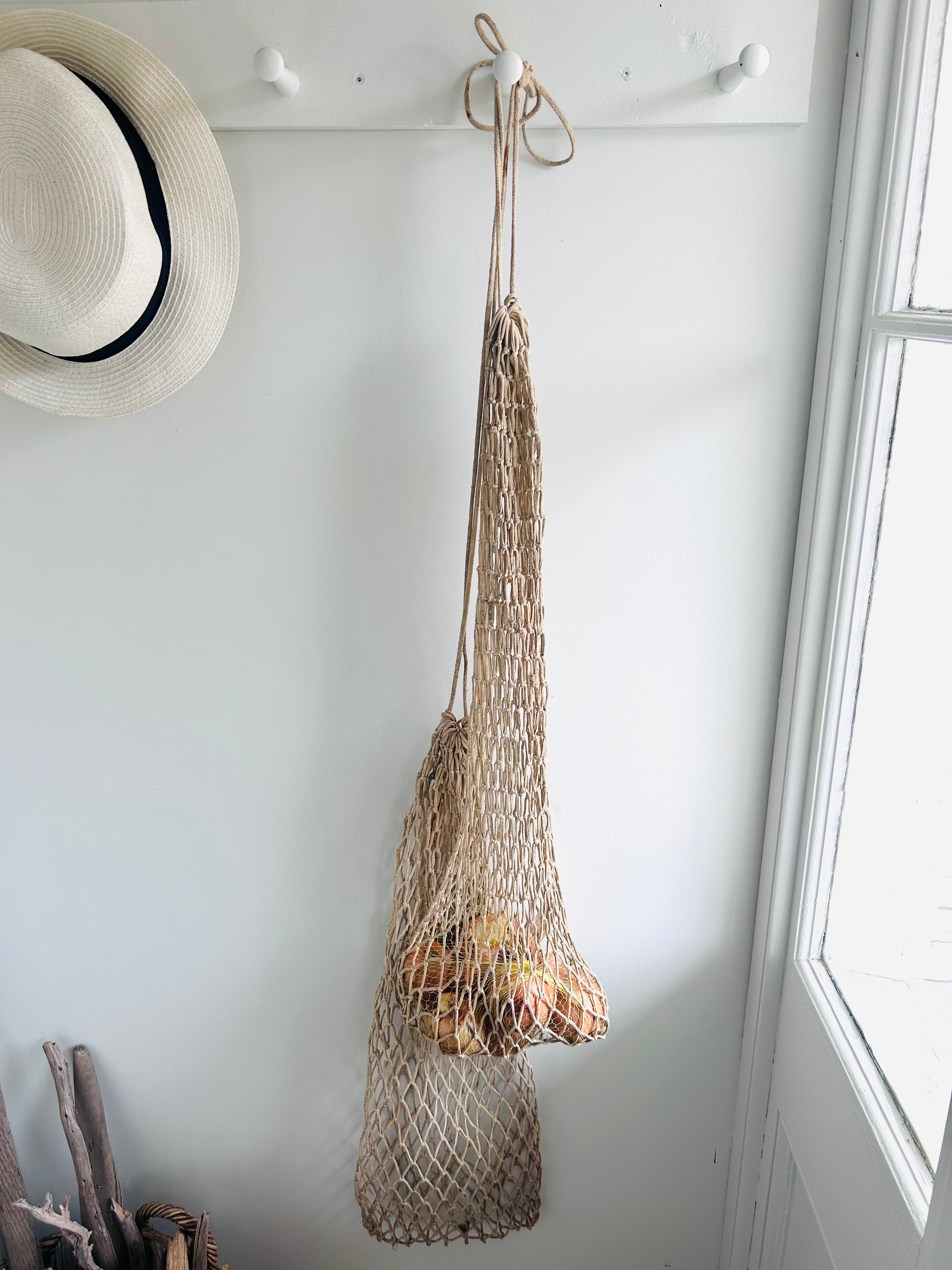 Vintage French Filet de Courses Market Net Bag