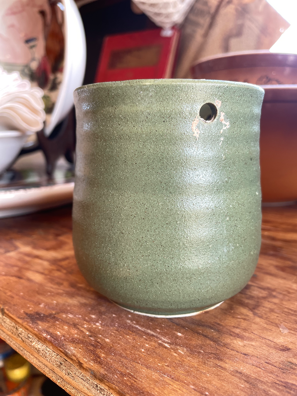 Thumbnail: MCM Hanging Ceramic Plant Pots (Set of 2)