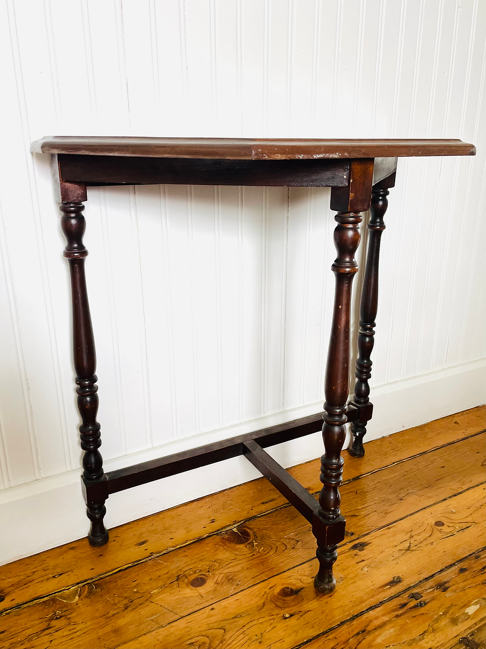 Miniature : Antique Demi-lune Side Table 