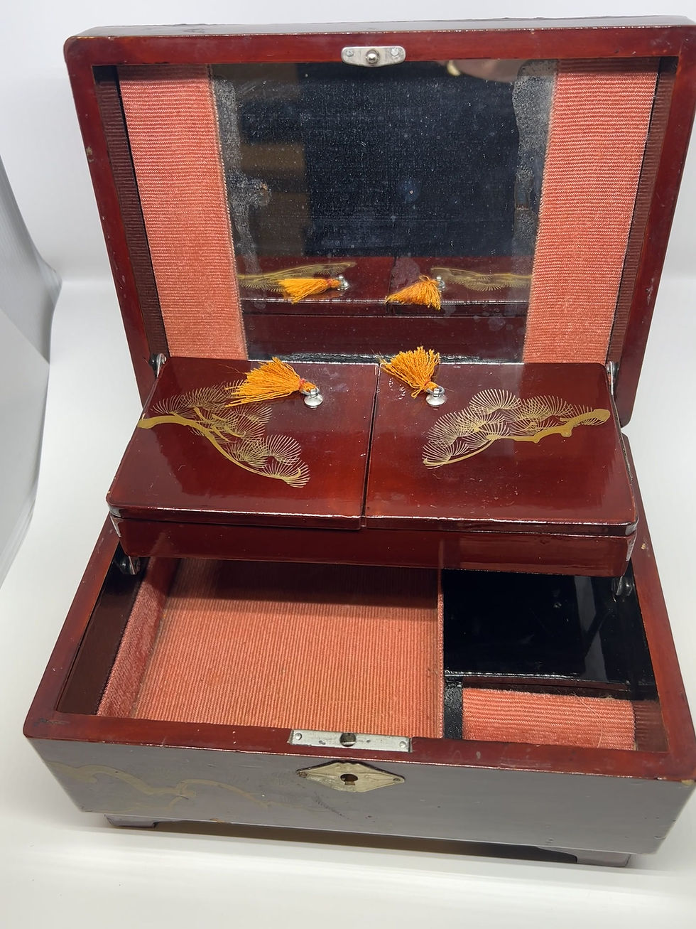 Miniature : Vintage Japanese Lacquer Musical Jewelry Boxes