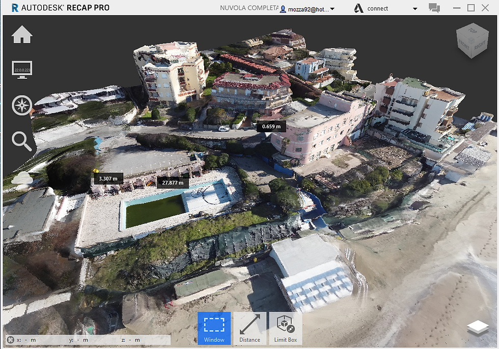 Rilievo con drone di edifici