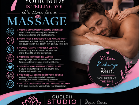 7 Signs It's Time for Massage Therapy in Guelph