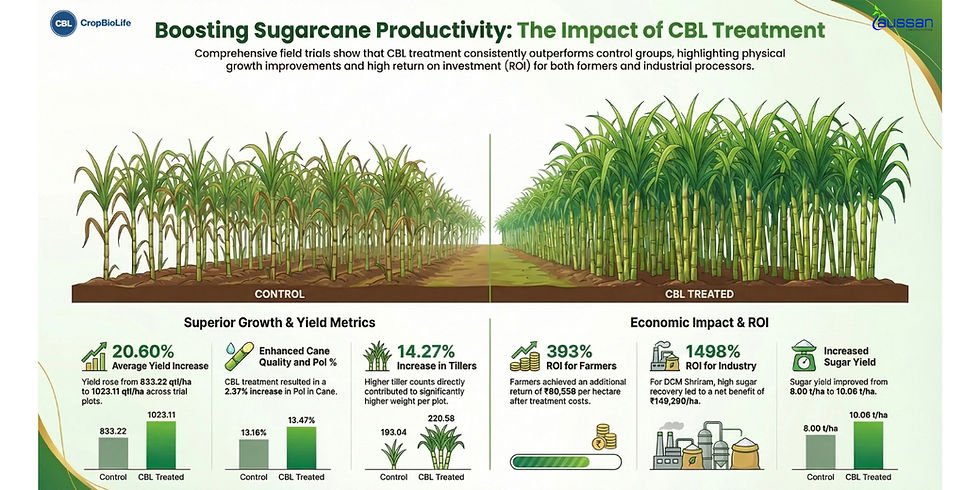 Economic Evaluation of Sugarcane Production: Impact of CBL Trials on Farmer ROI at DCM Shriram