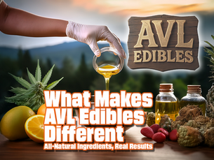 What Makes AVL Edibles Different: All-Natural Ingredients, Real Results - Pouring cannabis oil into botanicals