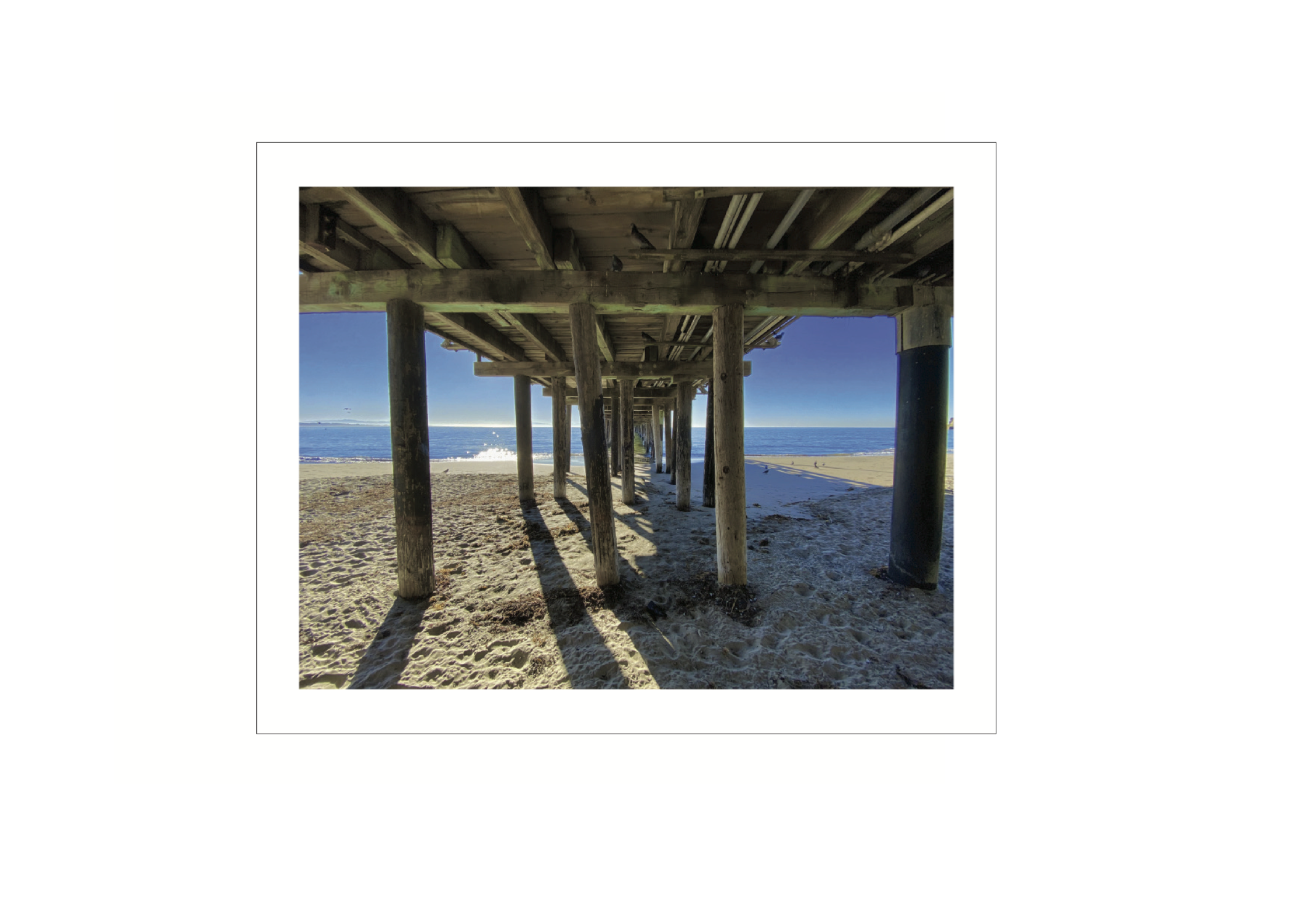 B40.1"Under The Pier"  Color Print 14" x 17"