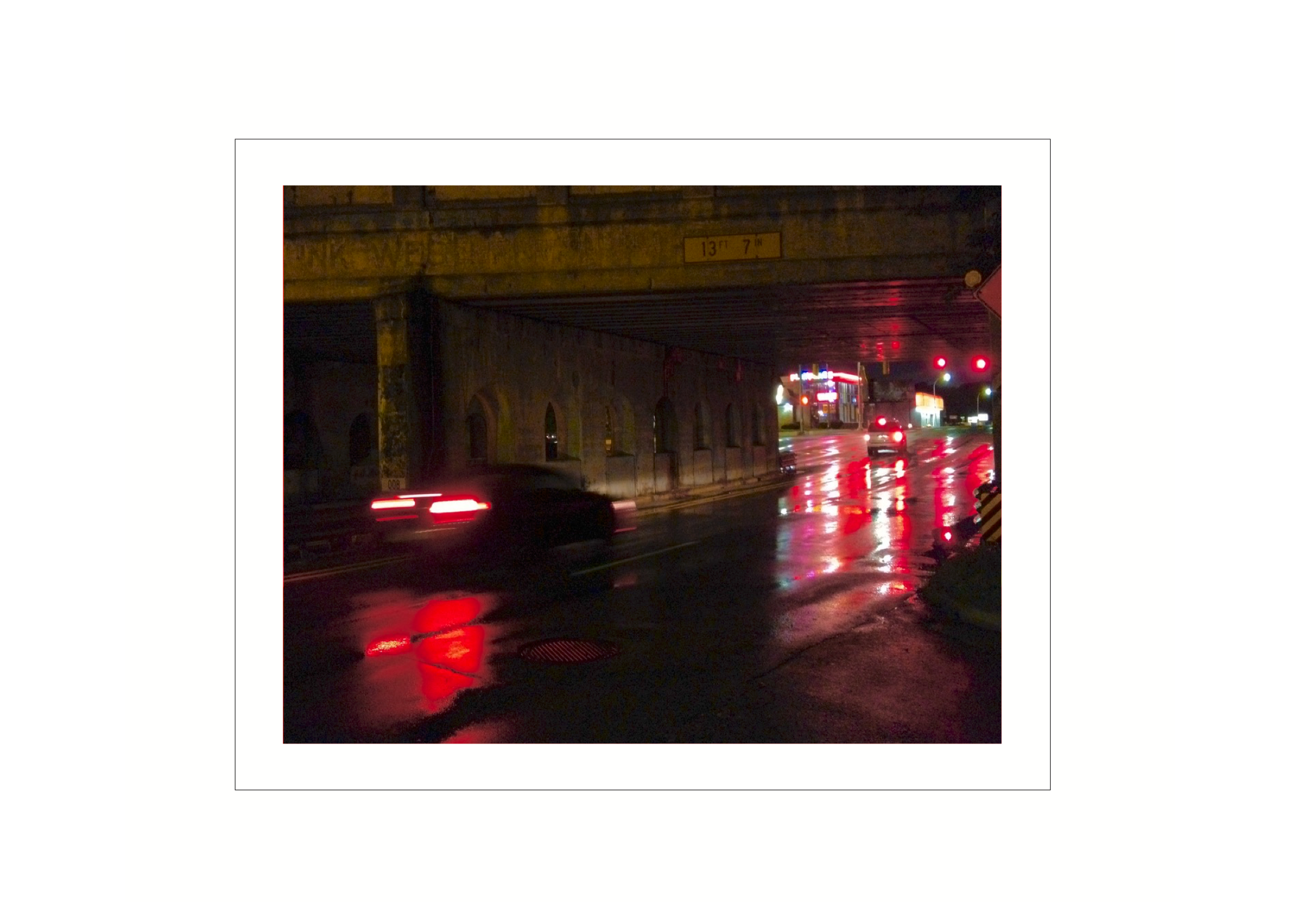 B64 "Night Flight"  Color Print 14" x 17"