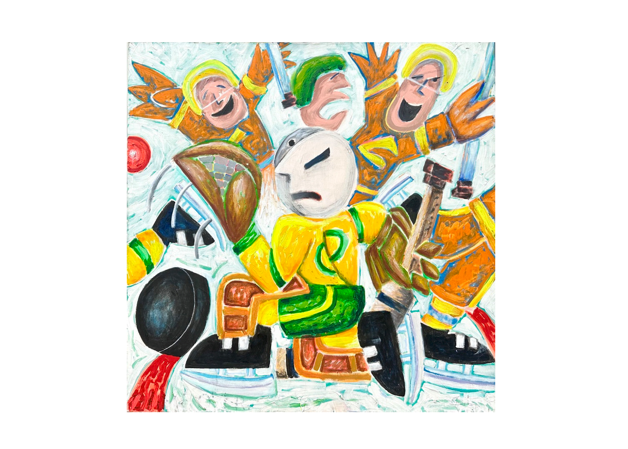 C7 "Game Over"  Acrylic Painting  36" x 36"