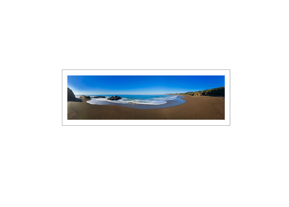 B80 "Moonstone Beach"  Color Panoramic Print 12" x 36"