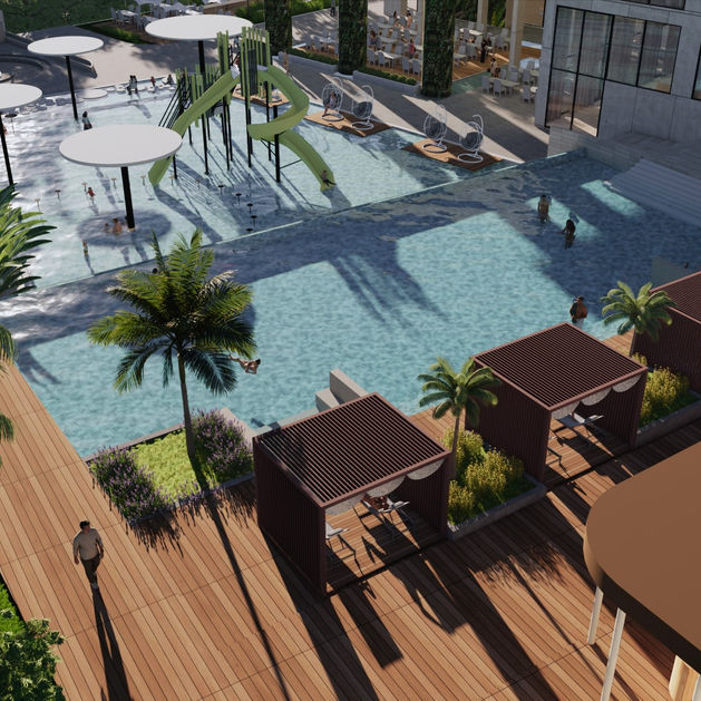 マレーシア NYRA HOTEL プール