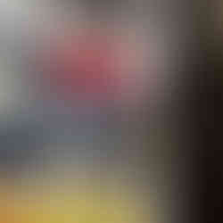 a shadow box used to store a red baseball cap and a small license plate on a bookshelf