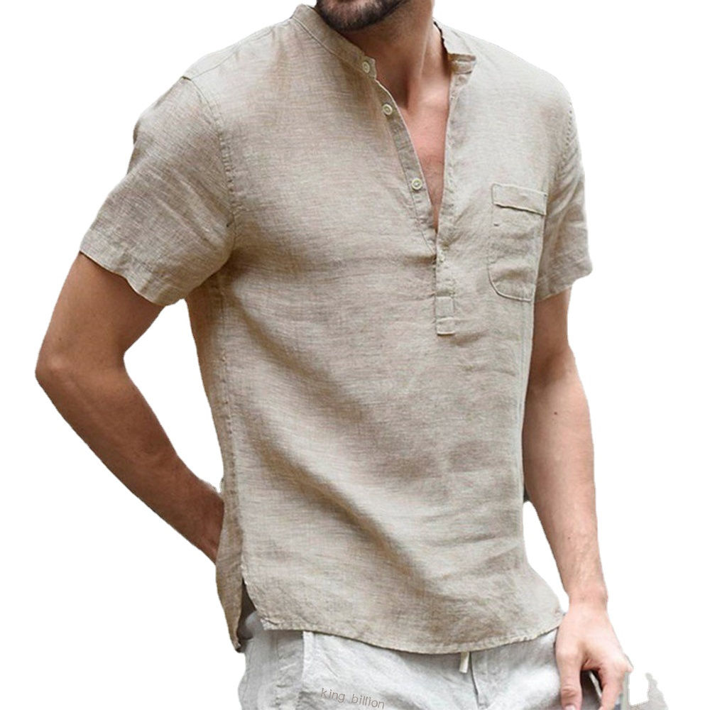 NØRTH Coastal Linen Henley Shirt