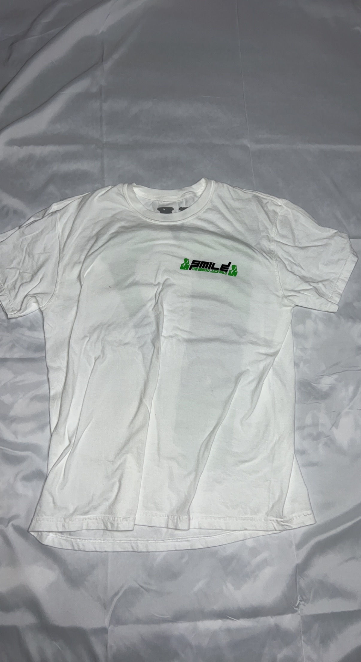 Vlone White Green Double Agent Smile Juice Wrld Tee Large