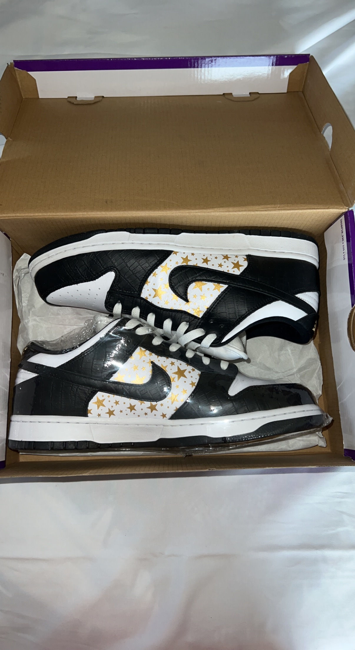 Nike Supreme x Dunk Low OG SB 'Black/White'