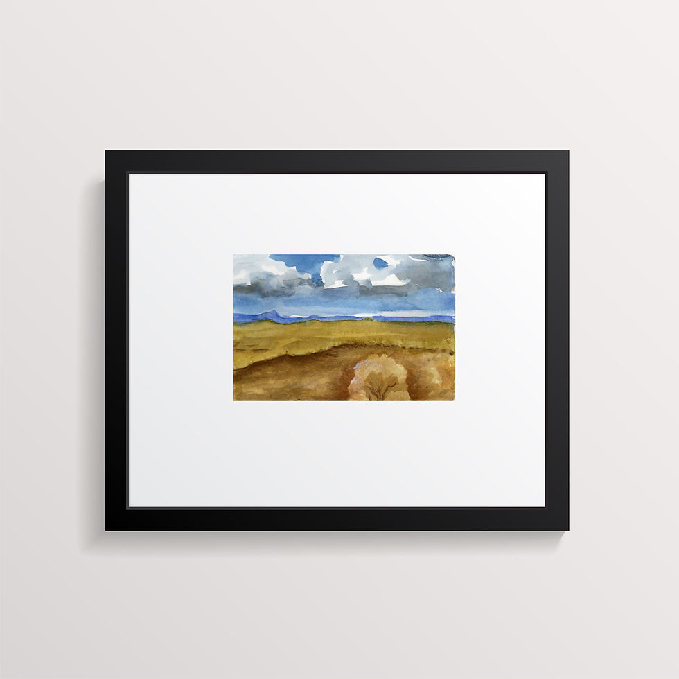 Thumbnail: Watercolor landscape art mini by Gail M Austin