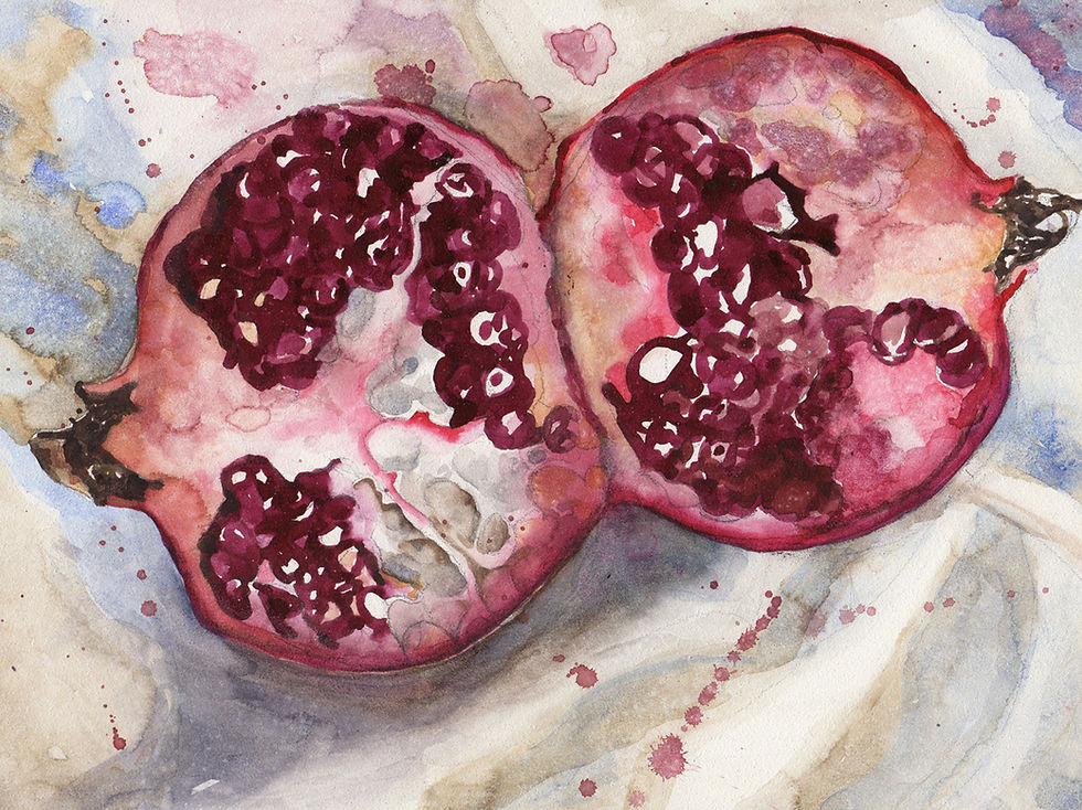 Thumbnail: Pomegranate wall art by Gail M Austin