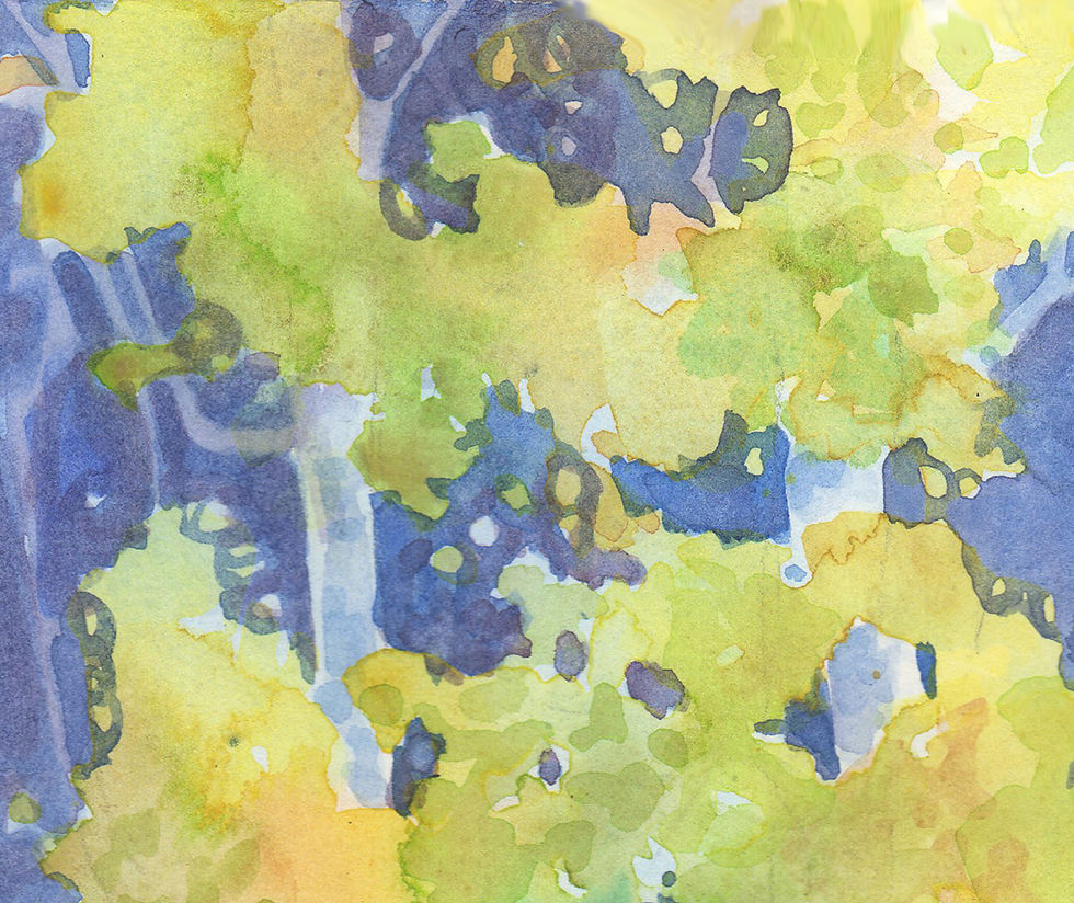 Thumbnail: Trees watercolor painting by Gail M Austin