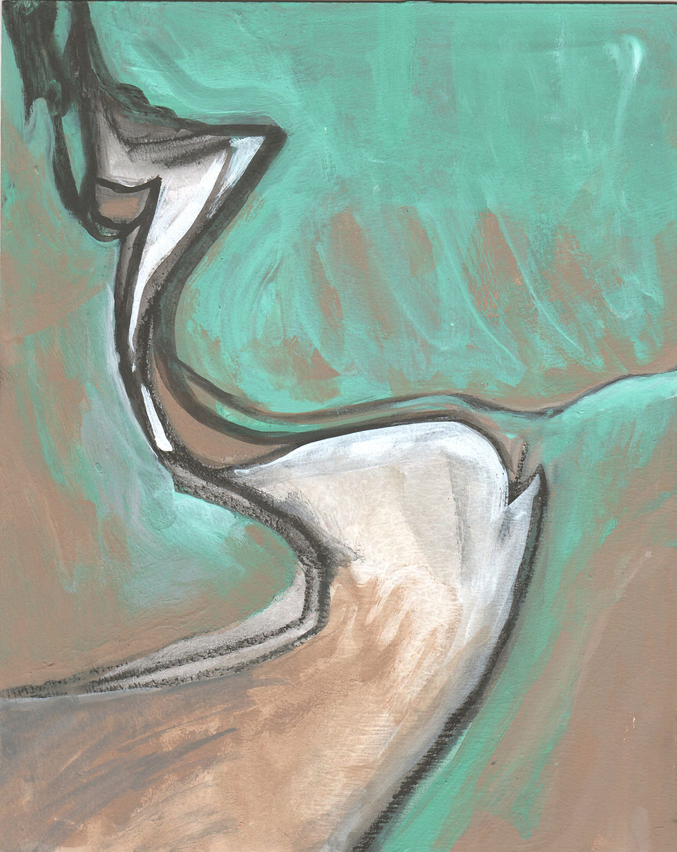 Thumbnail: Mind Abstraction Acrylic by artist Gail M Austin
