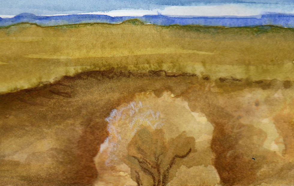 Thumbnail: Watercolor landscape art mini by Gail M Austin