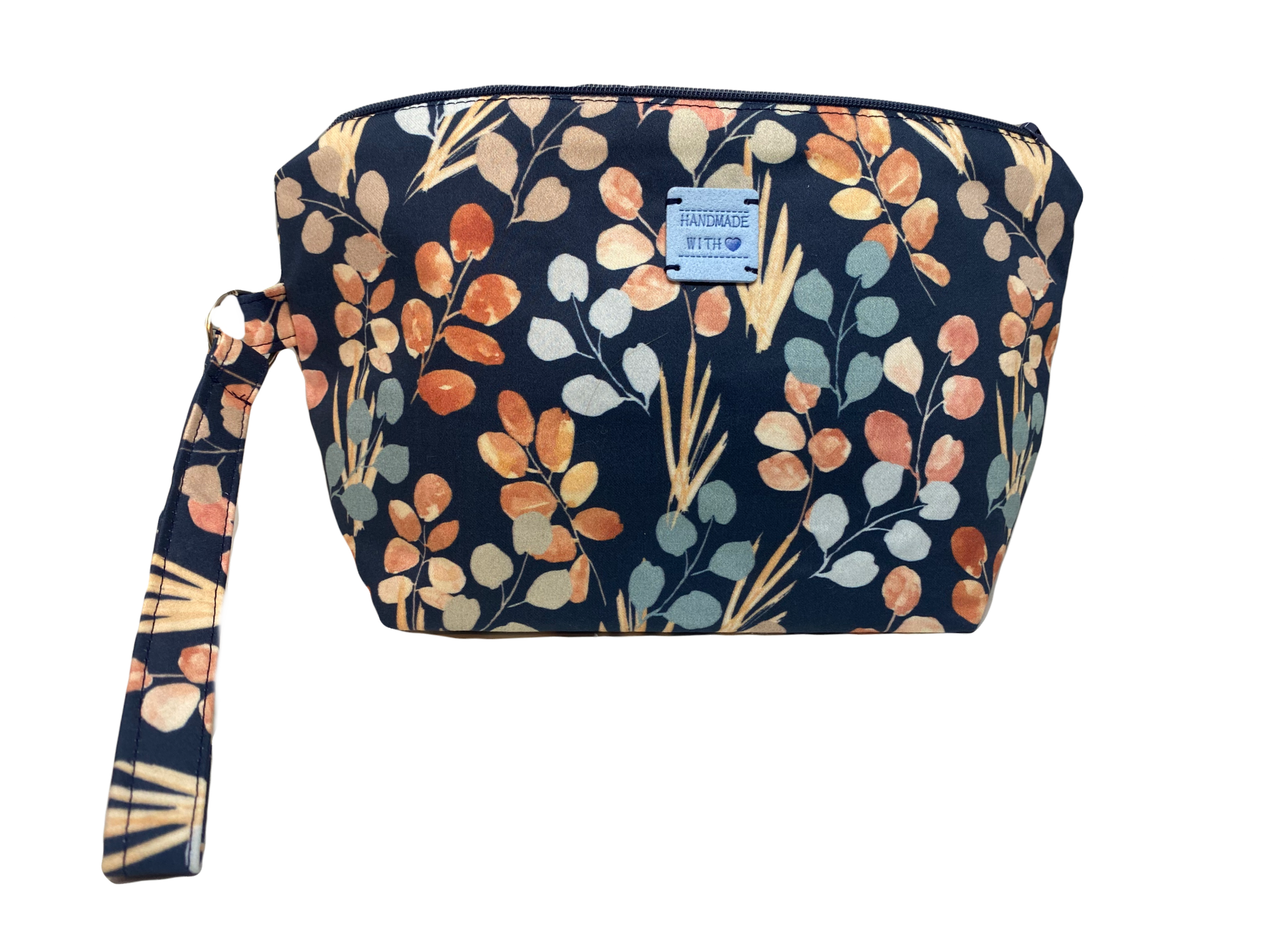 Cosmetic Bag - Apple Gum Blossom - Navy - Medium