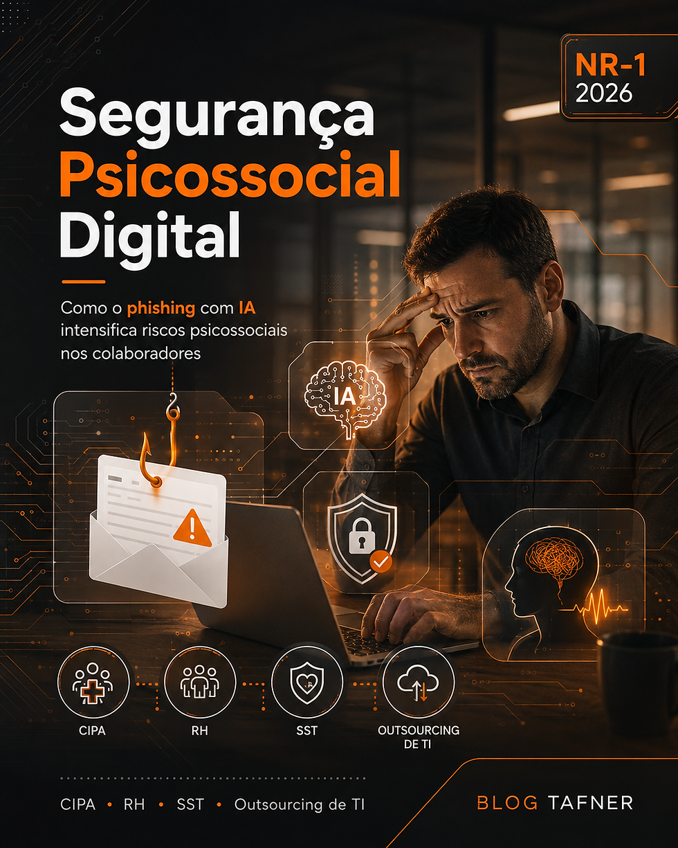 O Phishing Evoluído e o Impacto Oculto na Saúde Psicossocial dos Colaboradores e NR1