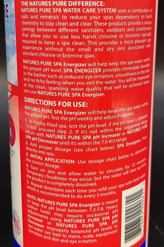 Natures Pure Spa Energizer