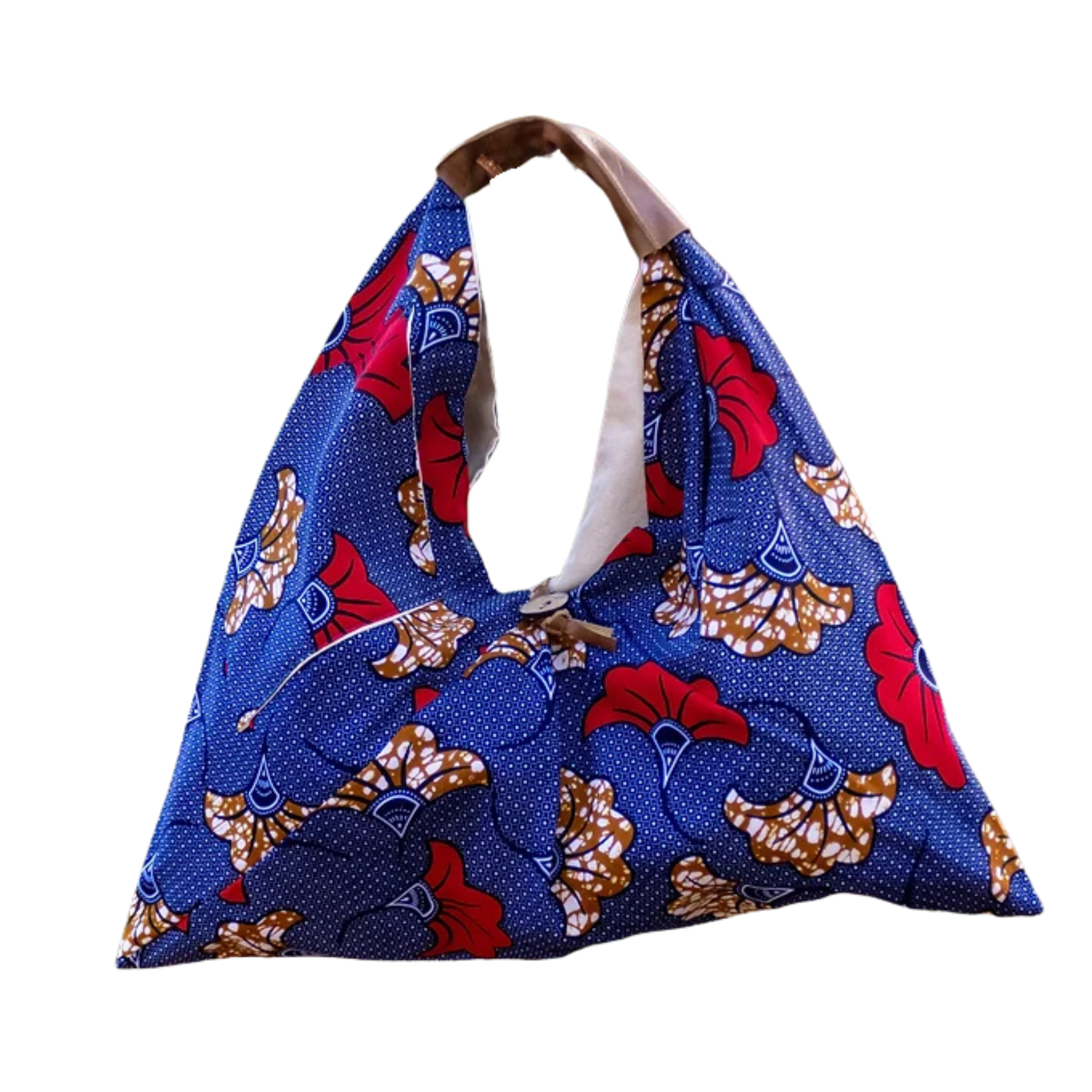 Nature's Elegance Tote with Leather Handle