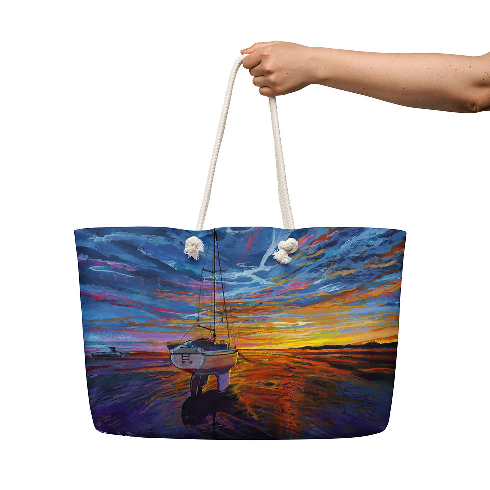 Thumbnail: Oversized weekender bag - 'Day break'