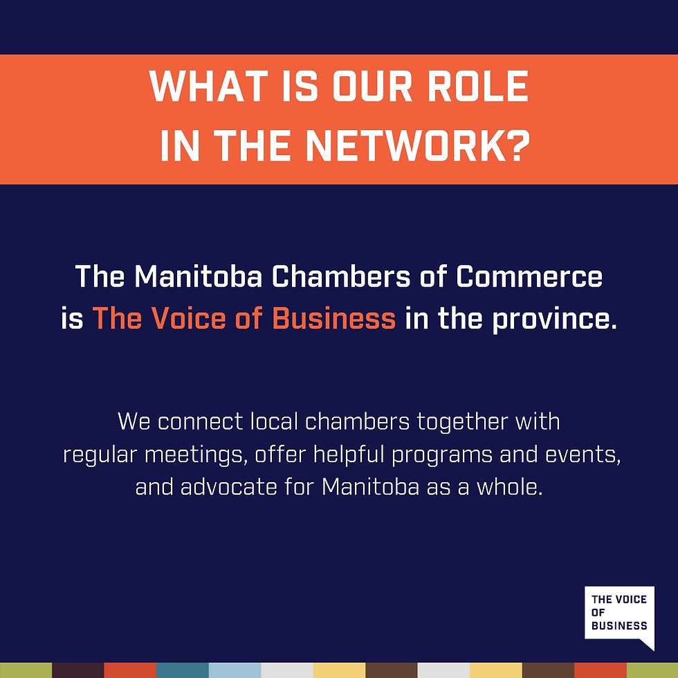 The Manitoba Chambers of Commerce is The Voice of Business