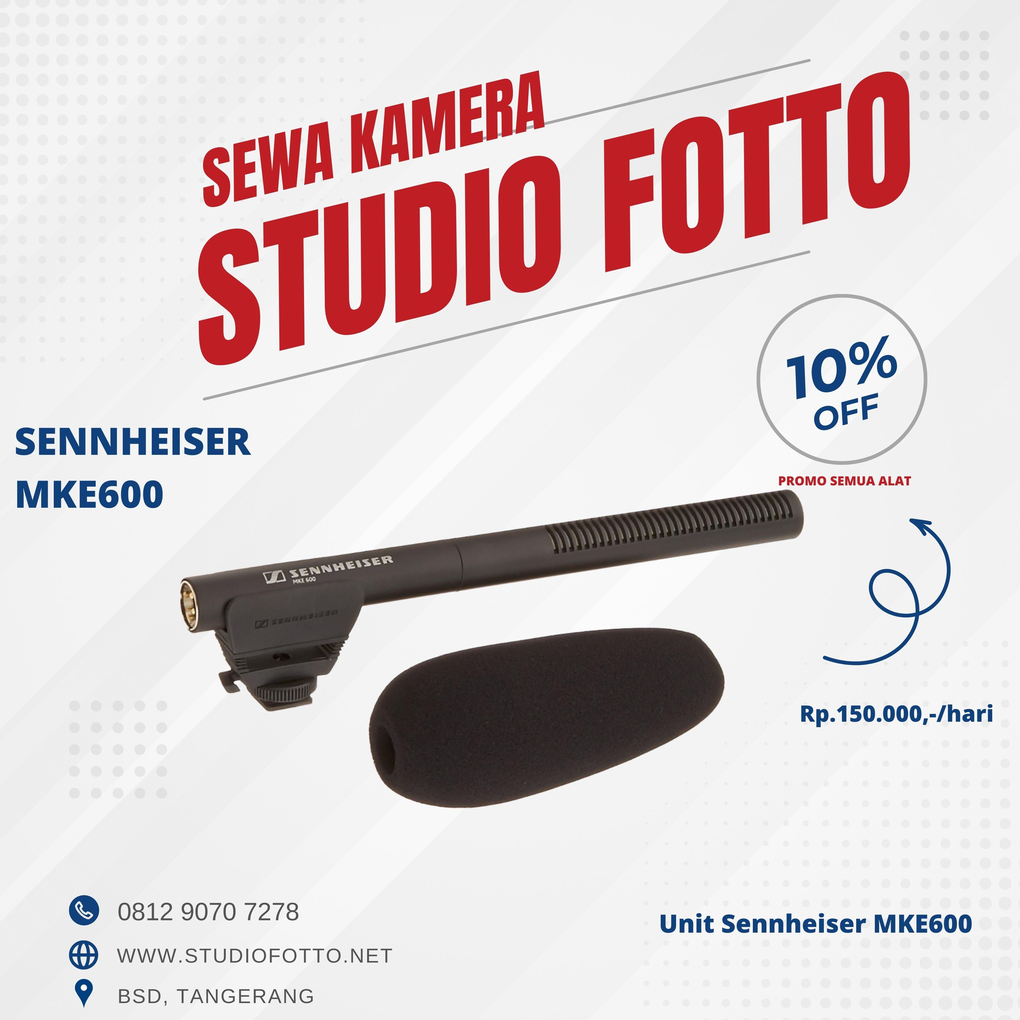 Sewa Sennheisser MKE600 Shotgun Mic