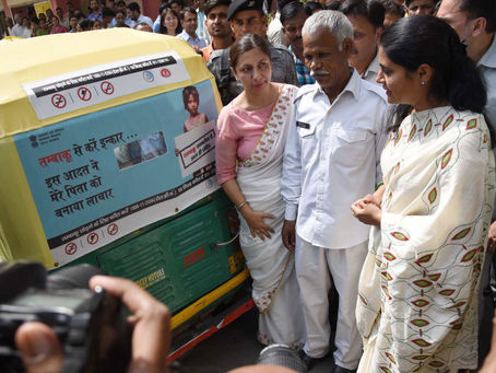 Auto-rickshaw rally to encourage abstinence from tobacco consumption